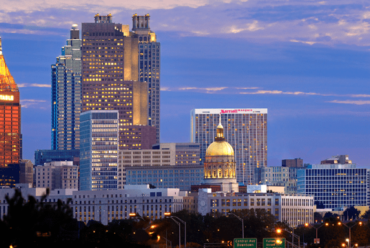 Marriott Atlanta Marquis fiber-based network delivers high bandwidth, better security, smaller footprint and lower costs