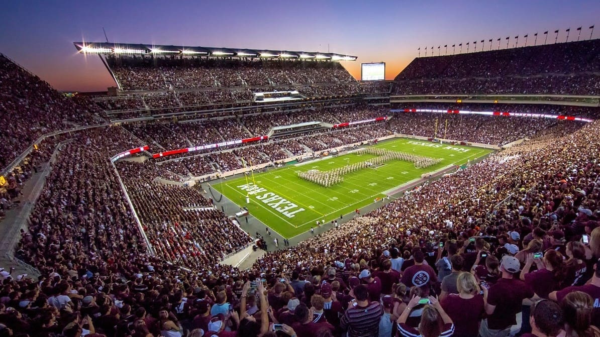 Optical LAN at Texas A&M Kyle Field