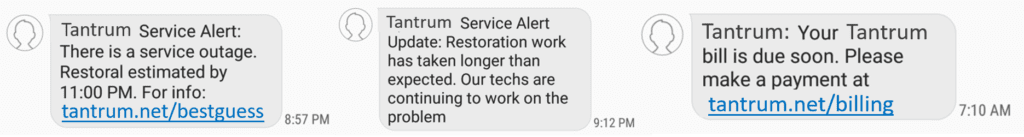 Service Outage Alert